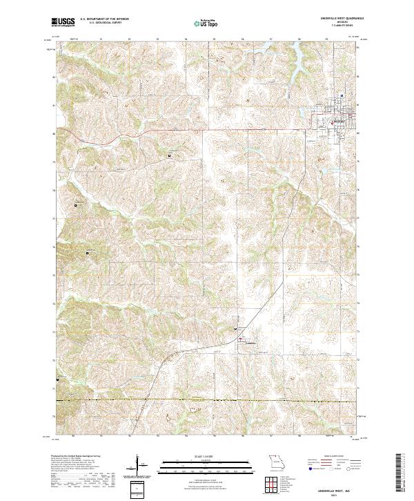 Unionville West topographic map thumbnail