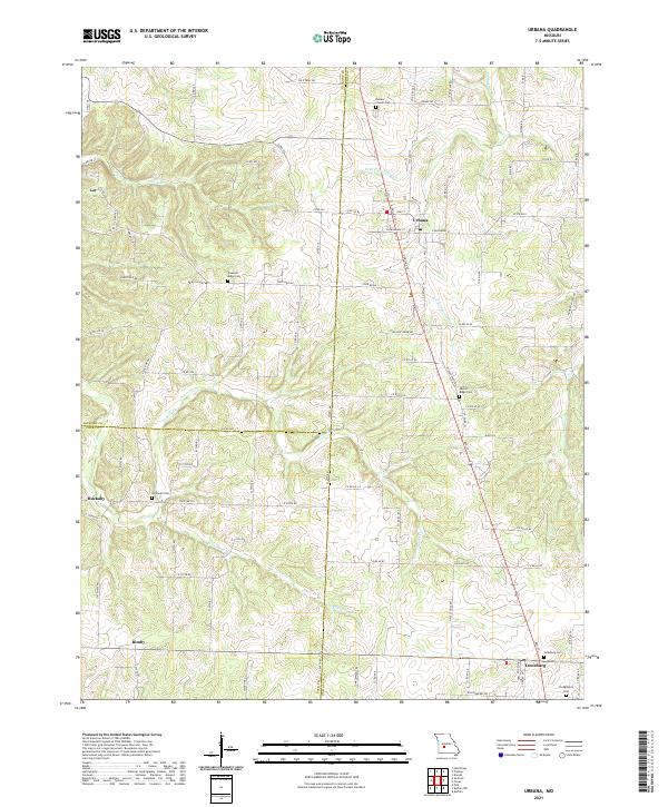 Urbana 2021 topographic map thumbnail