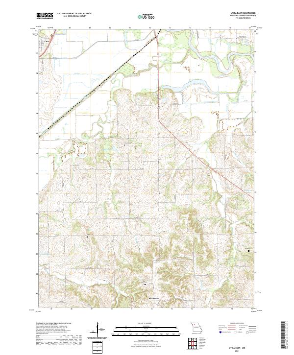Utica East topographic map thumbnail