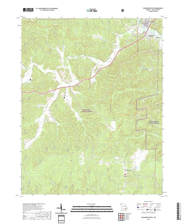 Van Buren South topographic map thumbnail