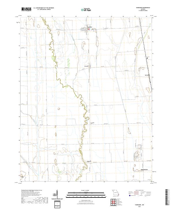 Vanduser topographic map thumbnail