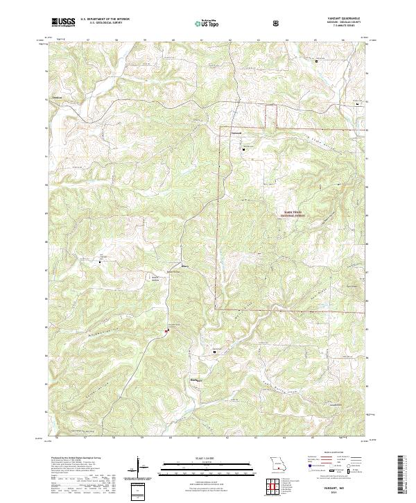 Vanzant topographic map thumbnail