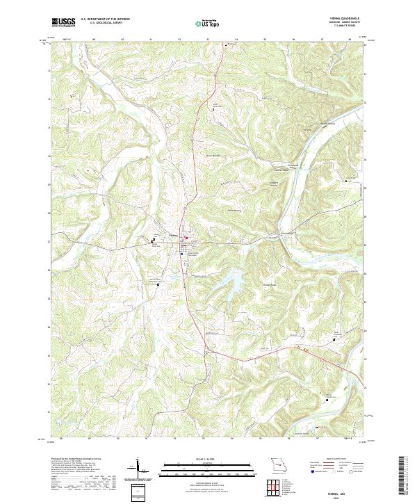 Vienna topographic map thumbnail