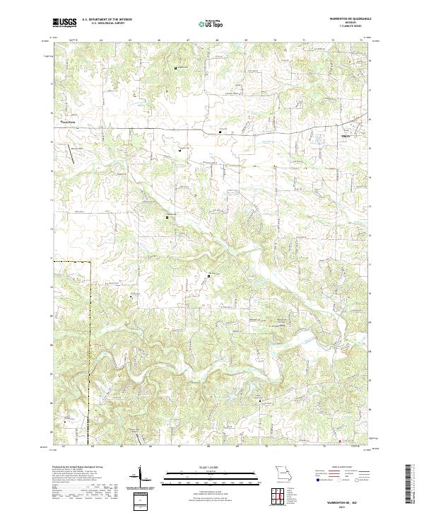 Warrenton NE topographic map thumbnail