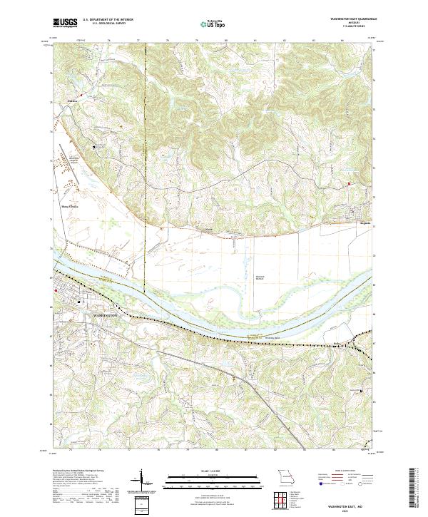 Washington East topographic map thumbnail