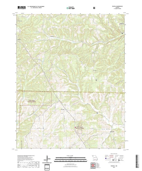Wasola topographic map thumbnail