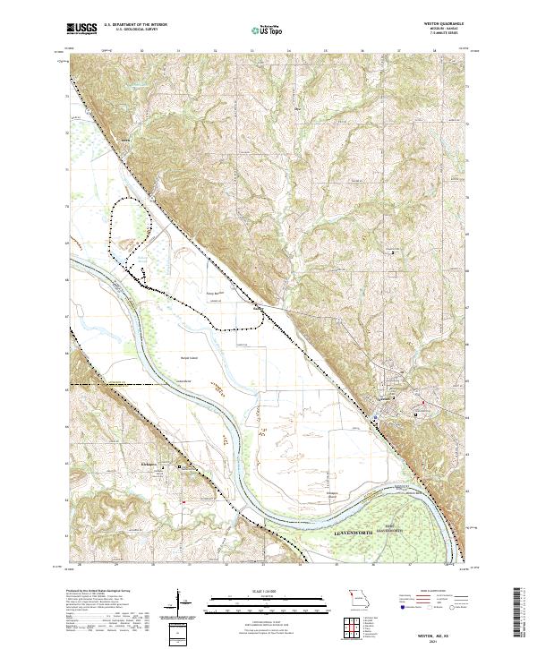 Weston topographic map thumbnail