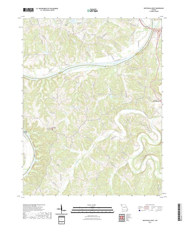 Westphalia West topographic map thumbnail