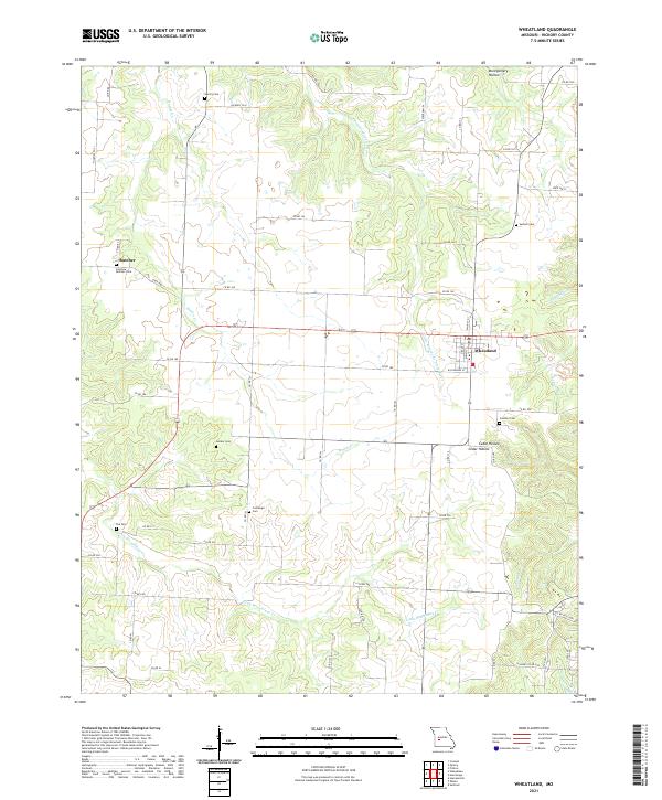 Wheatland topographic map thumbnail