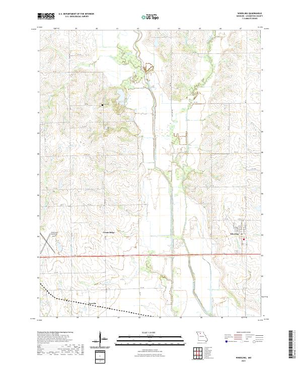 Wheeling topographic map thumbnail