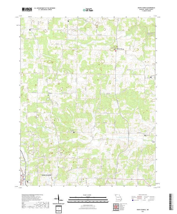 White Church topographic map thumbnail