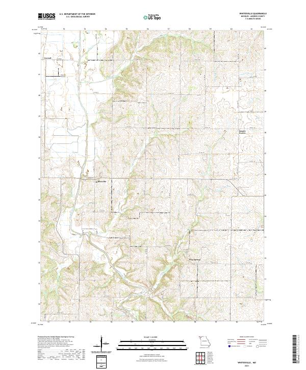 Whitesville topographic map thumbnail