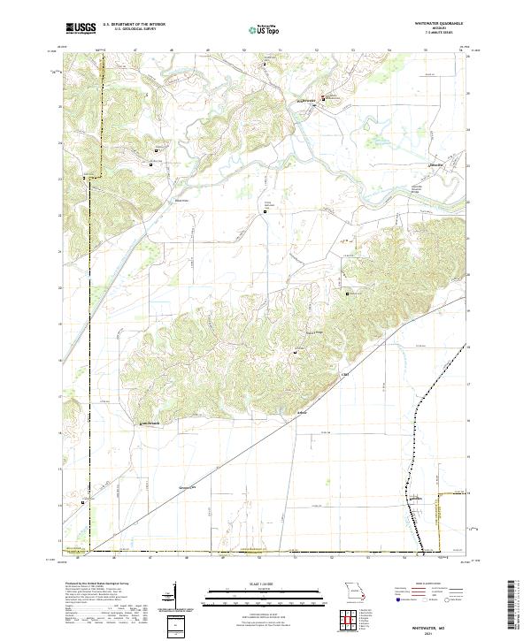 Whitewater topographic map thumbnail