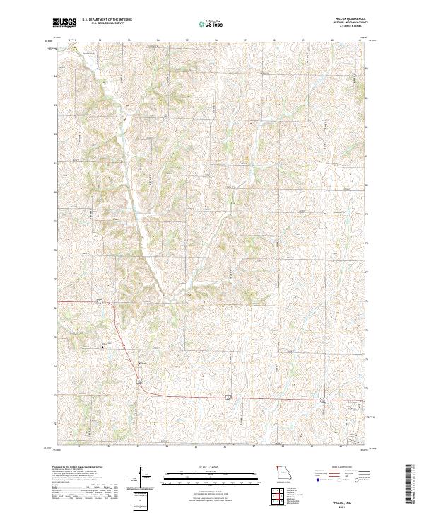 Wilcox topographic map thumbnail
