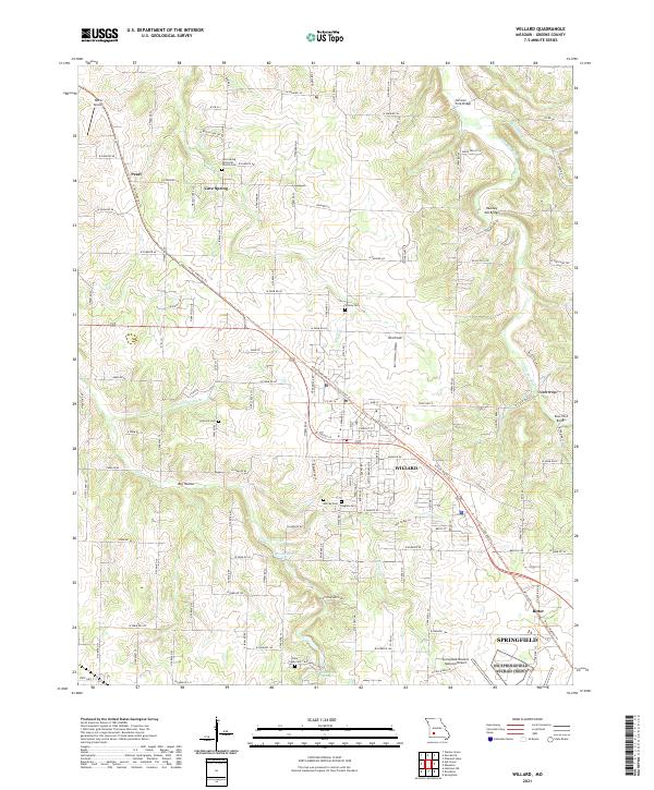 Willard topographic map thumbnail