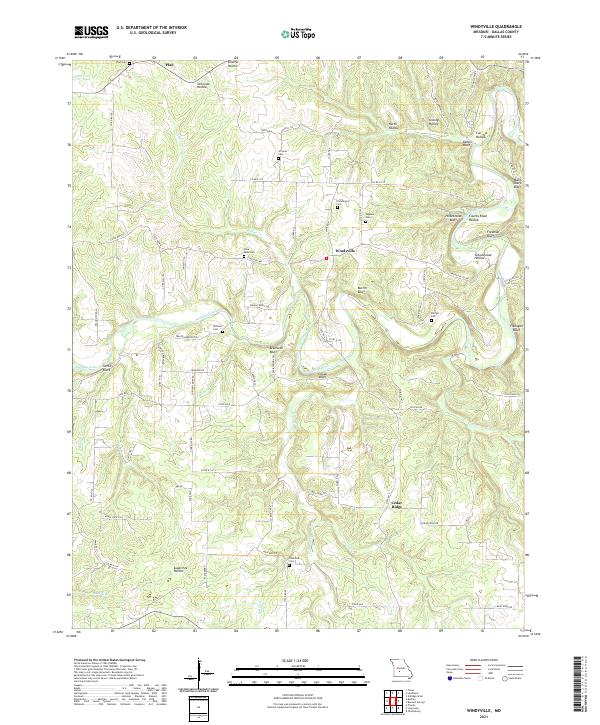 Windyville topographic map thumbnail