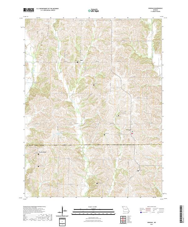 Winigan topographic map thumbnail
