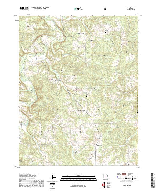 Winnipeg topographic map thumbnail