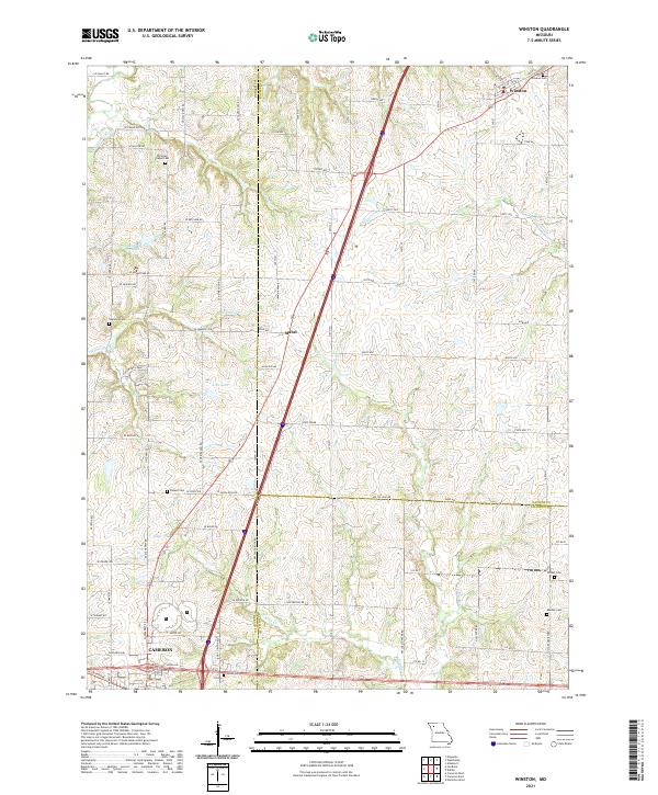 Winston topographic map thumbnail