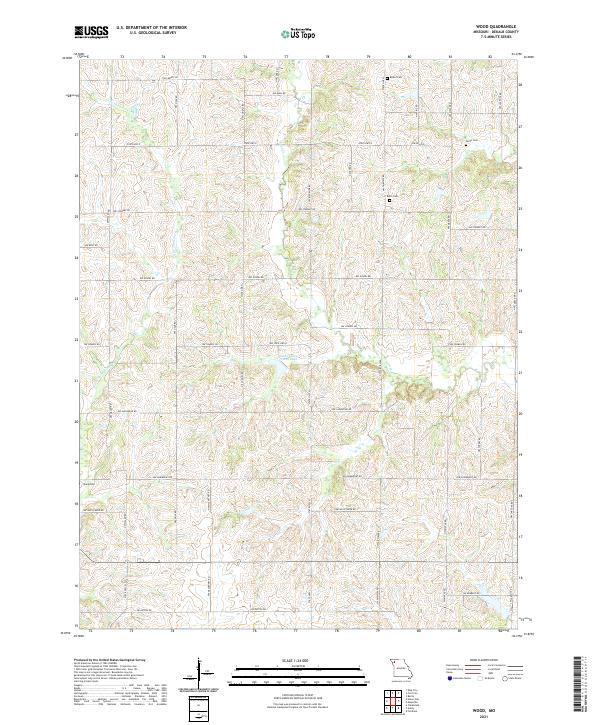 Wood topographic map thumbnail