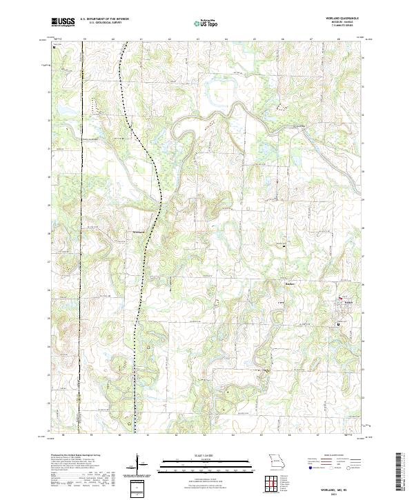 Worland topographic map thumbnail