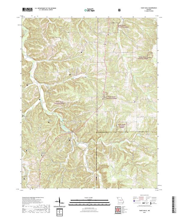 Yancy Mills topographic map thumbnail