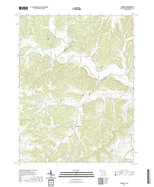 Americus topographic map thumbnail