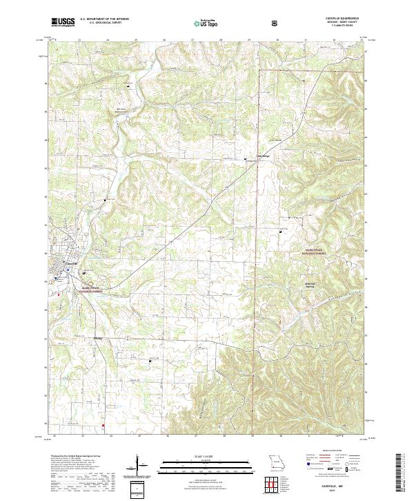 Cassville topographic map thumbnail