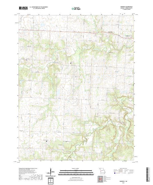 Dederick topographic map thumbnail