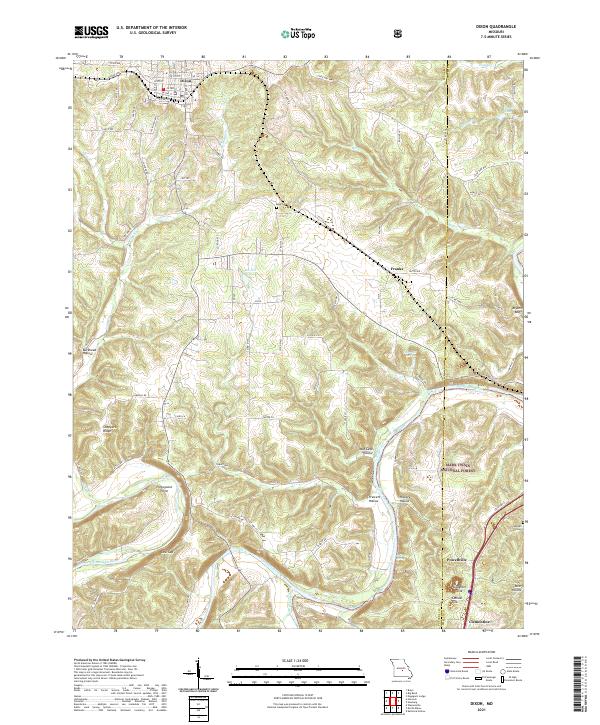 Dixon topographic map thumbnail