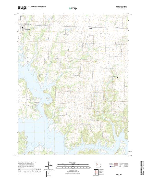 Gaines topographic map thumbnail