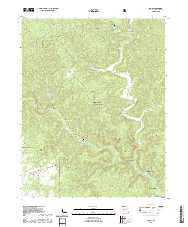 Greer topographic map thumbnail