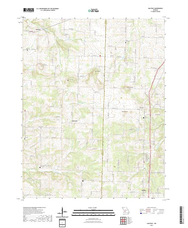 Halfway topographic map thumbnail