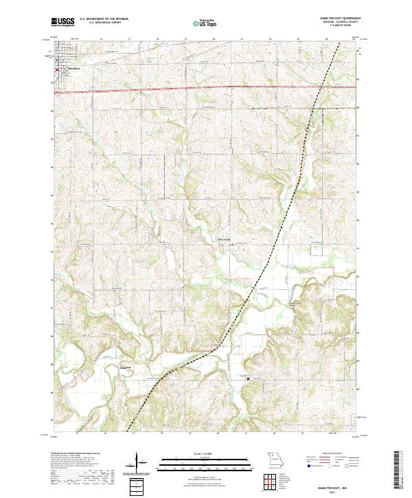 Hamilton East topographic map thumbnail