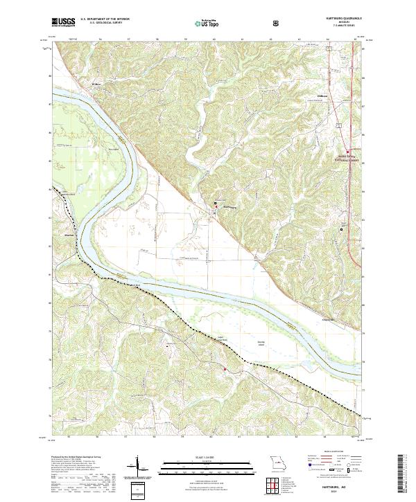 Hartsburg topographic map thumbnail