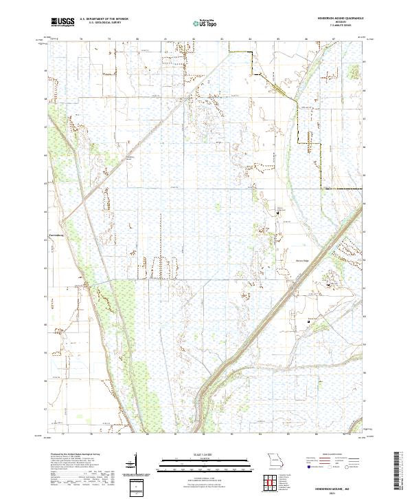 Henderson Mound topographic map thumbnail