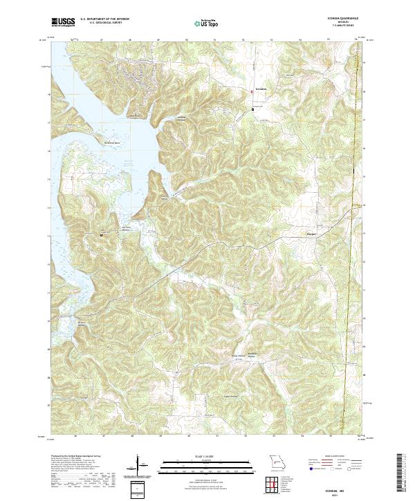 Iconium topographic map thumbnail