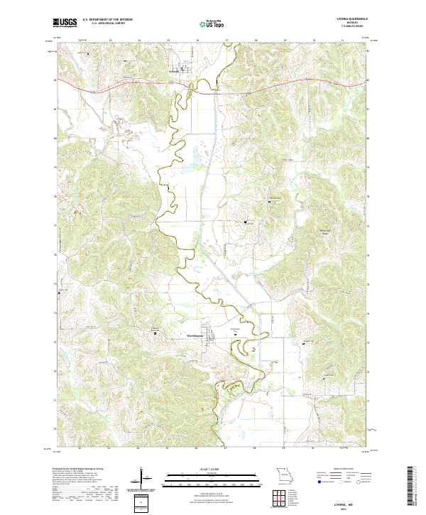 Livonia topographic map thumbnail