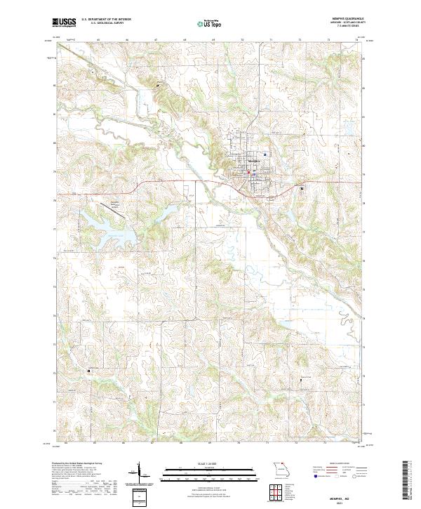 Memphis topographic map thumbnail