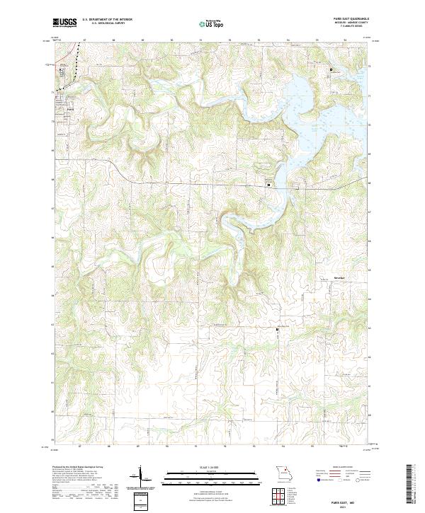 Paris East topographic map thumbnail