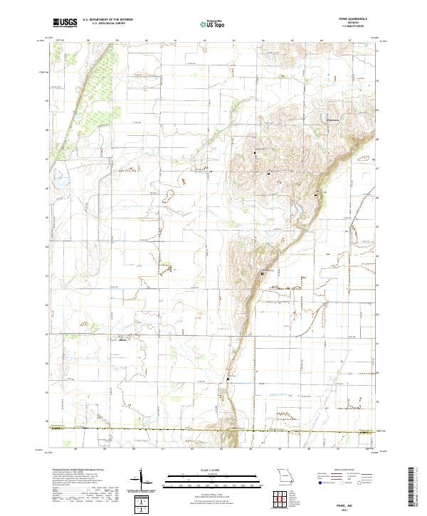 Powe topographic map thumbnail