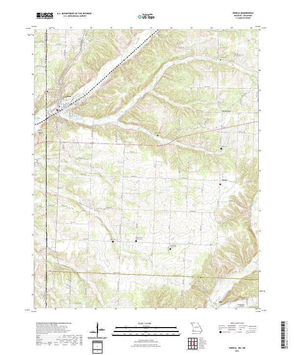 Seneca topographic map thumbnail