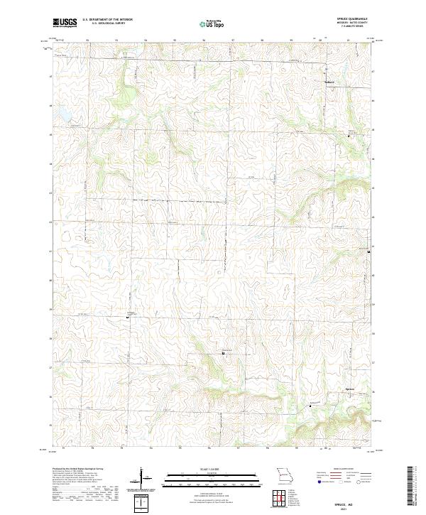 Spruce topographic map thumbnail