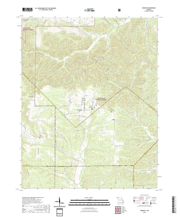 Womack topographic map thumbnail