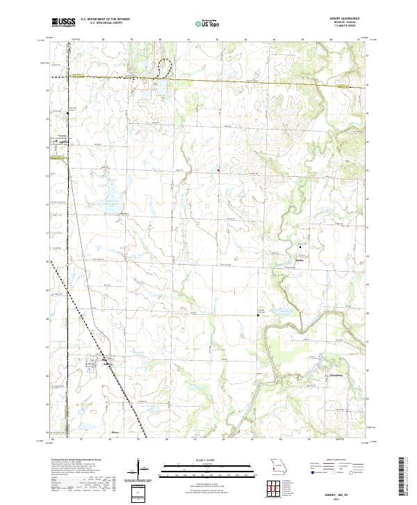 Asbury topographic map thumbnail