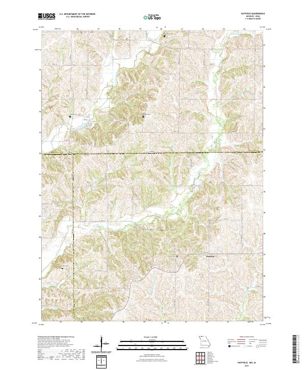 Hatfield topographic map thumbnail