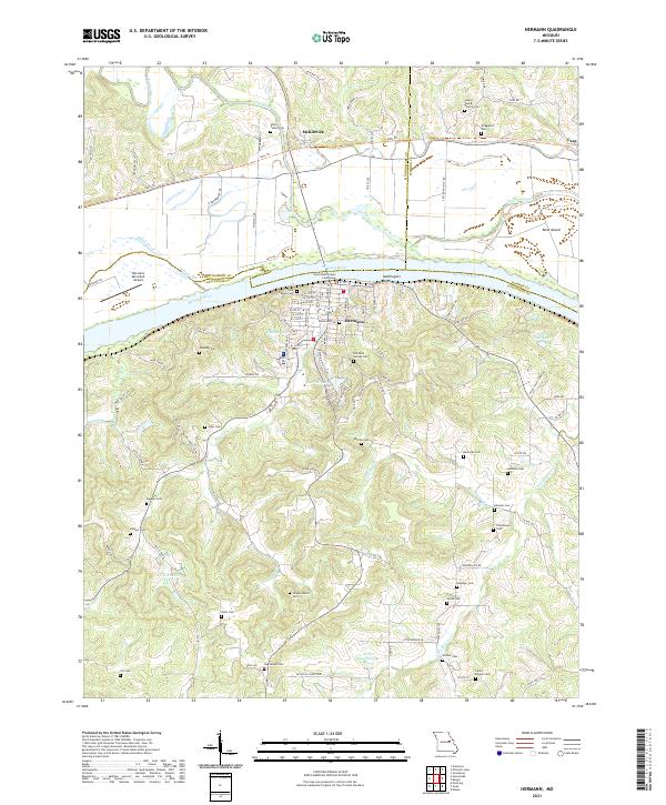 Hermann topographic map thumbnail