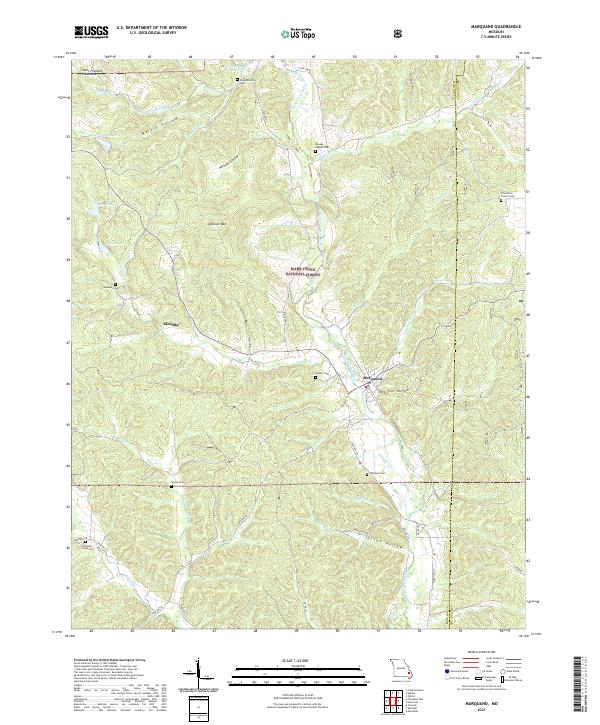 Marquand topographic map thumbnail