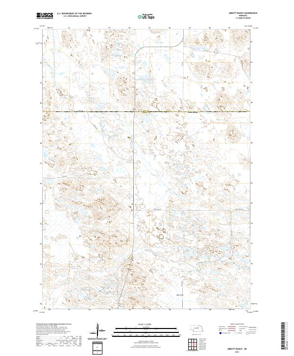 Abbott Ranch topographic map thumbnail