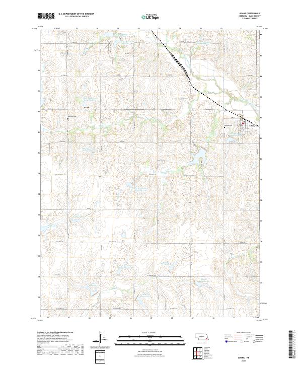 Adams topographic map thumbnail